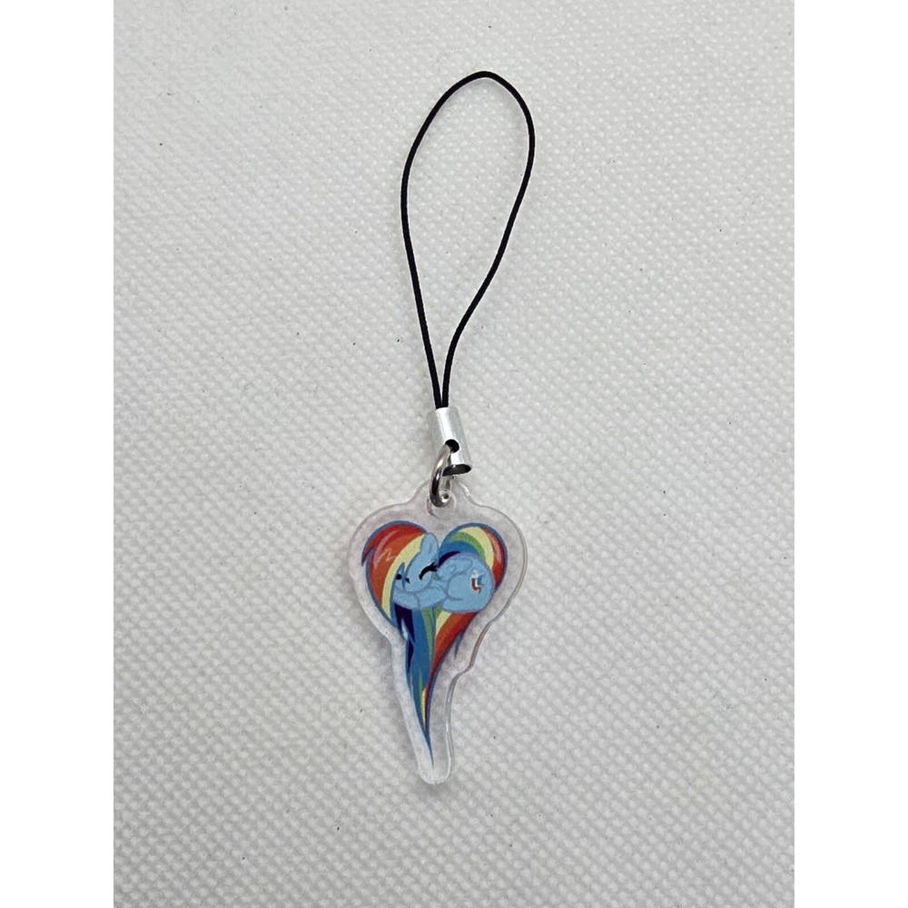 Rainbow Dash Phone Charm Keychain MLP My Little Pony Handmade